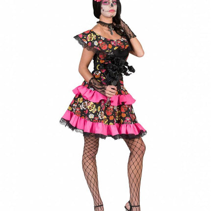 Funny Fashion Muerto Miranda jurk