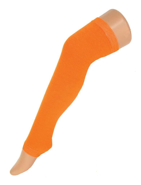 Funny Fashion Neon oranje beenwarmers 60cm