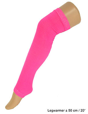 Funny Fashion Neon roze beenwarmers 60cm