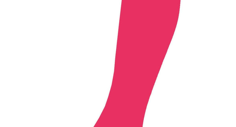 Funny Fashion Neon roze kniekousen 60cm