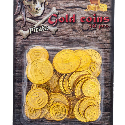Funny Fashion Nep gouden muntstukken piraat