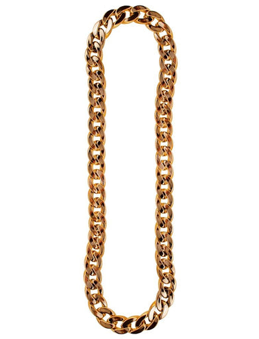 Funny Fashion Nep gouden pooier ketting grove schakel