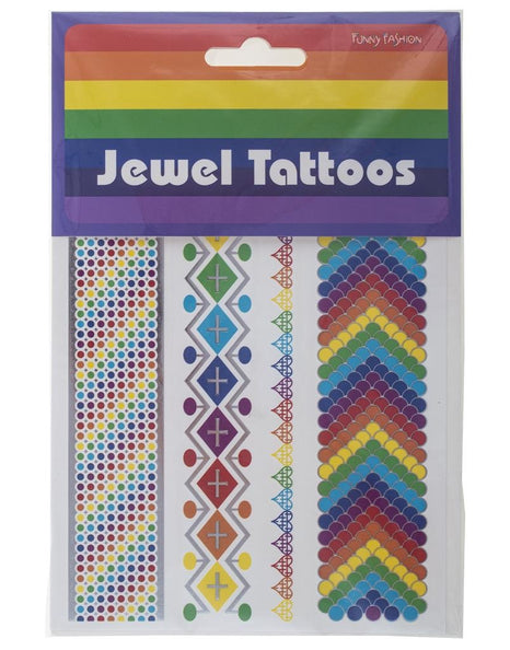 Funny Fashion Nep tattoos regenboogkleuren