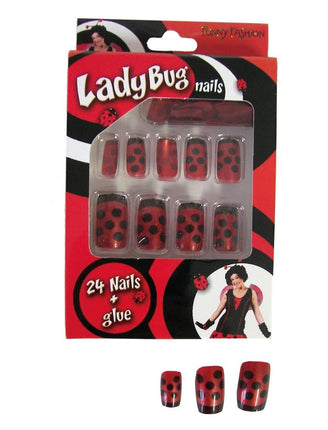 Funny Fashion Nepnagels lieveheersbeestje