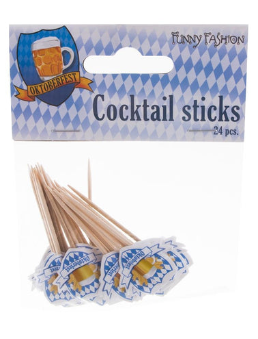 Funny Fashion Oktoberfeest coctailprikkers 24 stuks
