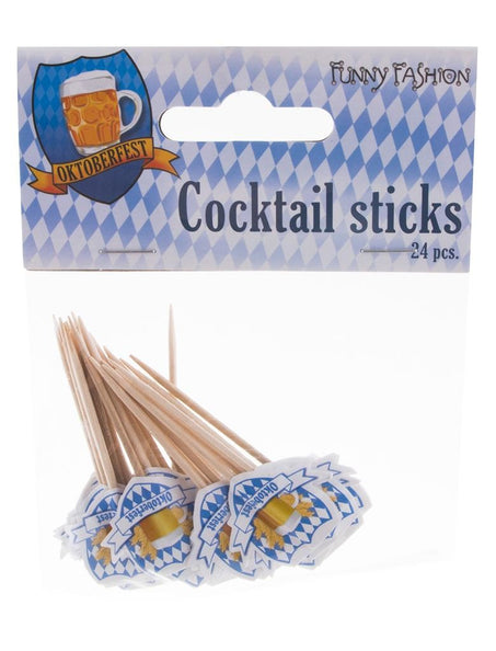Funny Fashion Oktoberfeest coctailprikkers 24 stuks