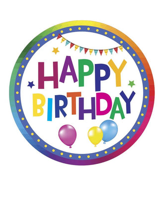 Funny Fashion Onderzetters Happy Birthday 12cm