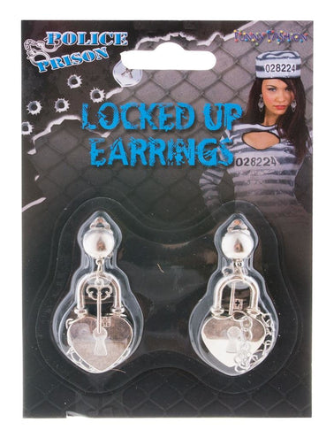 Funny Fashion Oorbellen met slot gevangene
