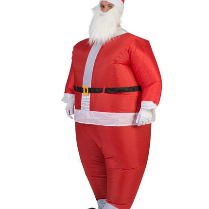 Funny Fashion Opblaasbaar Kerstman pak Santa