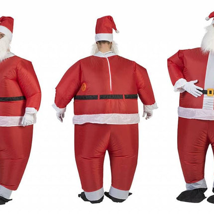 Funny Fashion Opblaasbaar Kerstman pak Santa