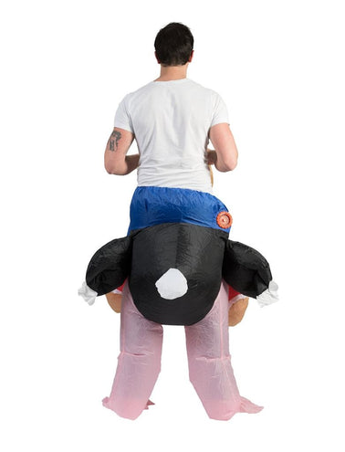 Funny Fashion Opblaasbaar Struisvogel pak