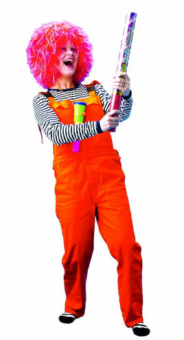 Funny Fashion Oranje tuinbroek volwassenen