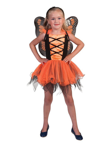 Funny Fashion Oranje vlinder jurkjes voor meisjes