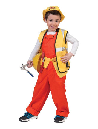 Funny Fashion Oranje werk overalls voor kinderen