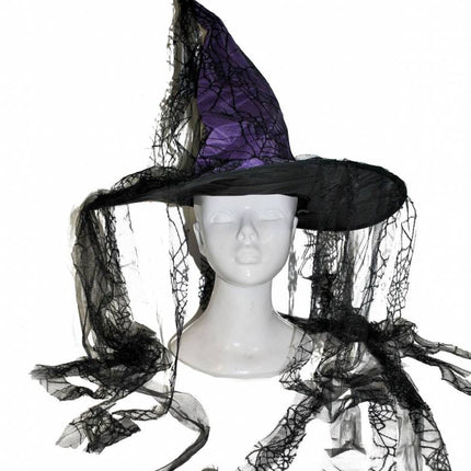 Funny Fashion Paarse heksenhoed