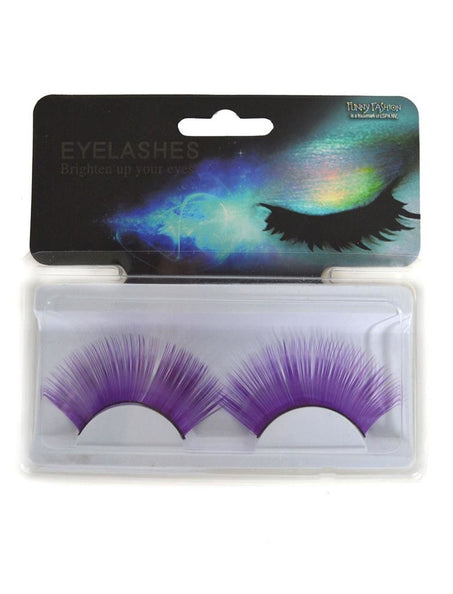 Funny Fashion Paarse nepwimpers lang model