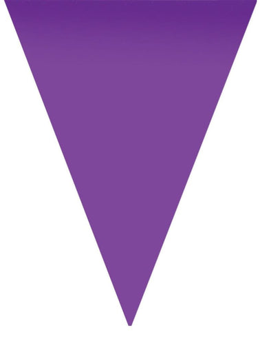 Funny Fashion Paarse vlaggenlijn slinger van 5mtr.