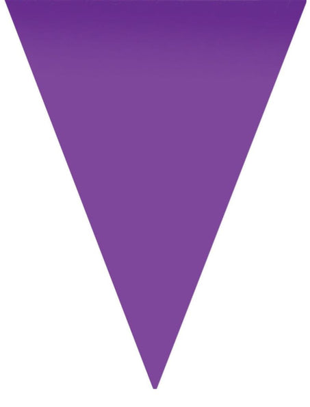 Funny Fashion Paarse vlaggenlijn slinger van 5mtr.