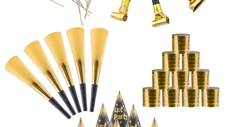 Funny Fashion Party box Happy New Year 10 personen