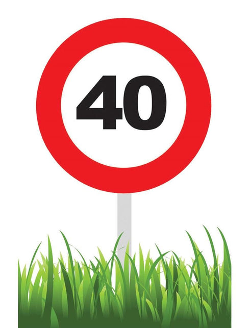 Funny Fashion Party tuinbord 40 jaar