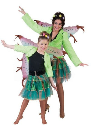 Funny Fashion Petticoat tule rok groen goud