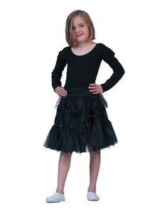 Funny Fashion Petticoat zwart Lili kind