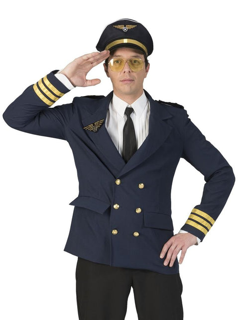 Funny Fashion Piloten pak  Peter heren