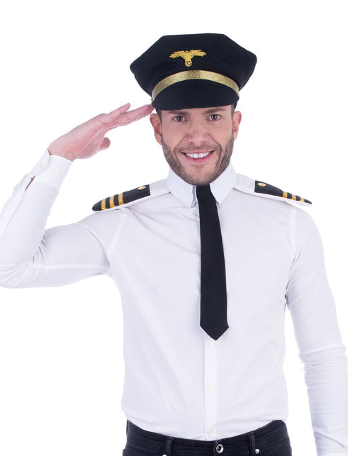 Funny Fashion Piloten verkleed set  Hans 3-delig
