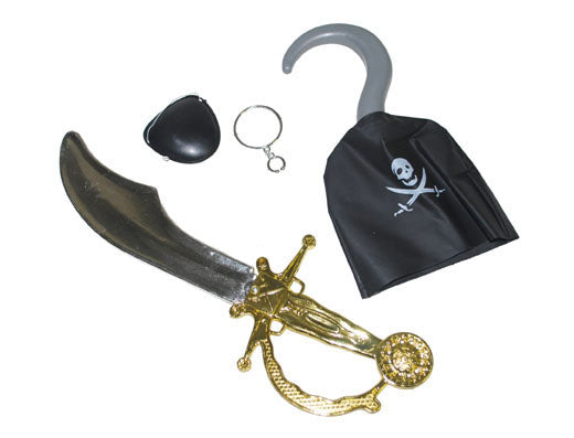 Funny Fashion Piraten set Piet Piraat  4-delig