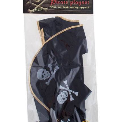 Funny Fashion Piraten vest kind met attributen piraat