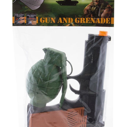 Funny Fashion Pistool en handgranaat pvc