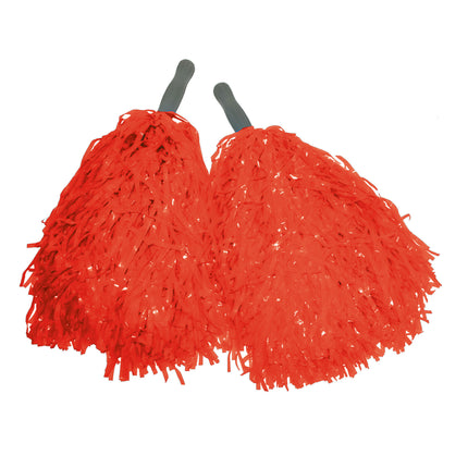 Funny Fashion Pompons rood 2 stuks