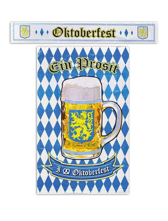 Funny Fashion Poster 122x76 cm en banner 120x20cm Oktoberfest
