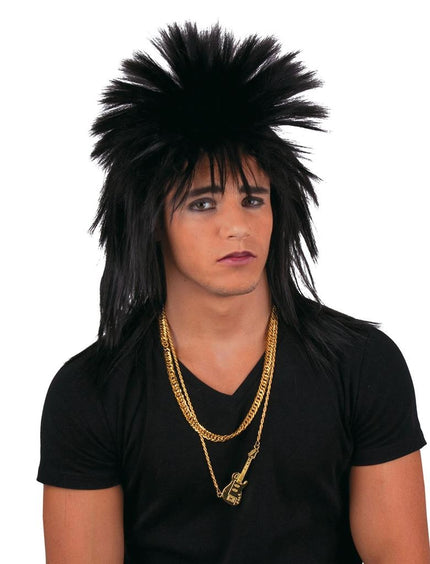 Funny Fashion Punk pruik Jerry zwart