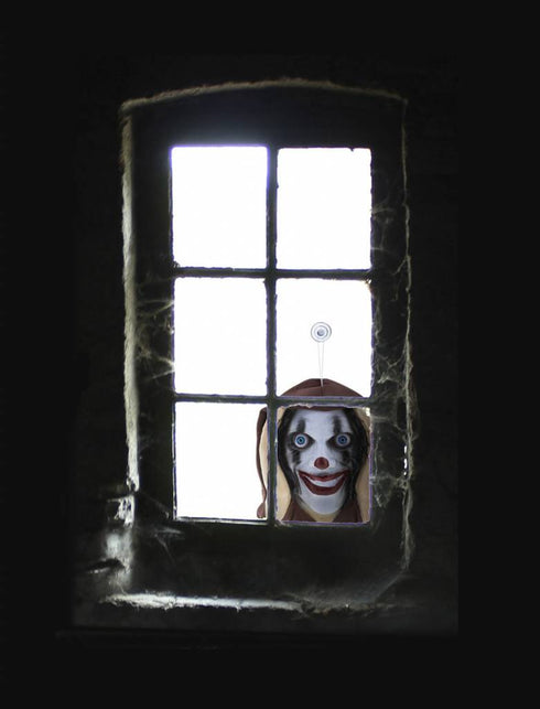 Funny Fashion Raamdecoratie horror cl;own