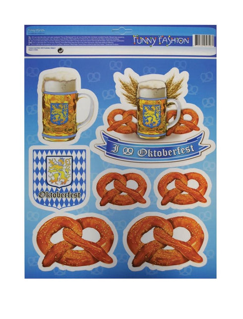 Funny Fashion Raamstickers Oktoberfeest