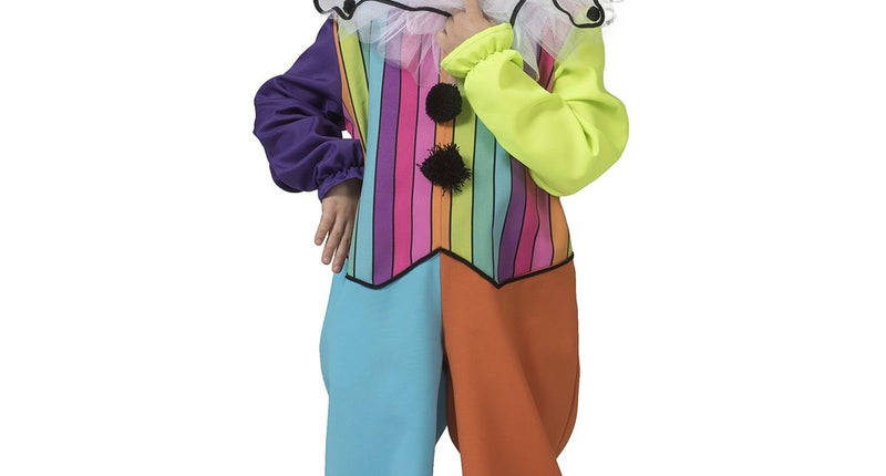 Funny Fashion Regenboog clown pak kinderen unisex