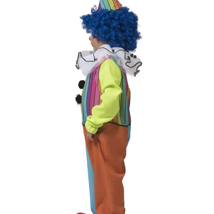 Funny Fashion Regenboog clown pak kinderen unisex