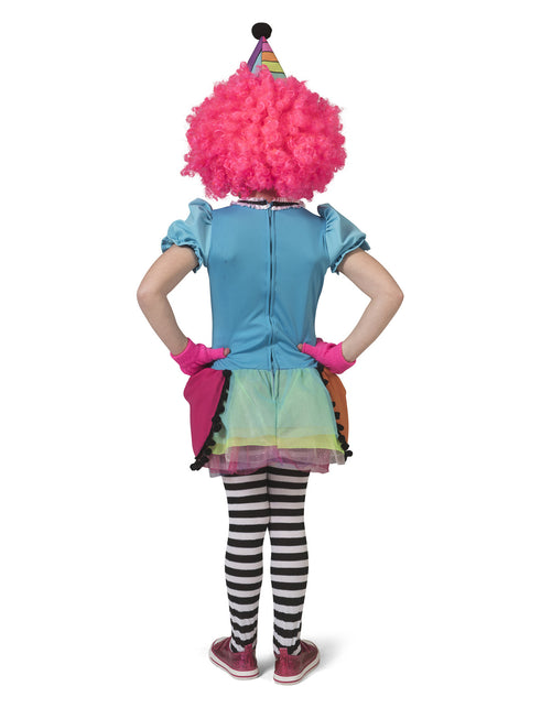 Funny Fashion Regenboog clownspakje Mila meiden