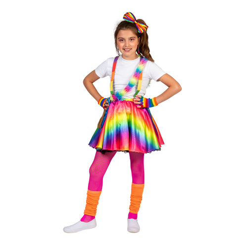 Funny Fashion Regenboog disco rok Suus kinderen