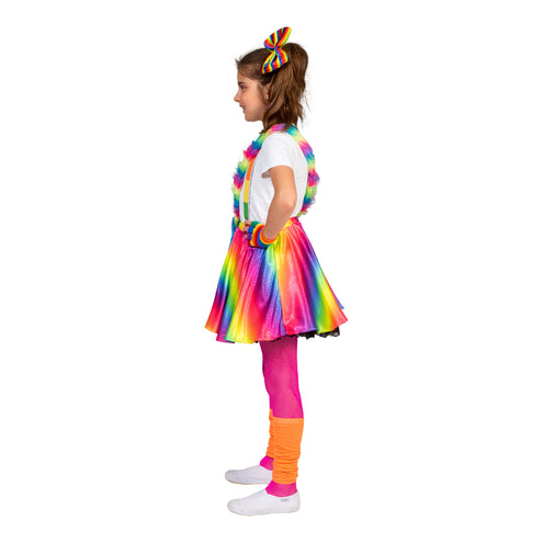 Funny Fashion Regenboog disco rok Suus kinderen