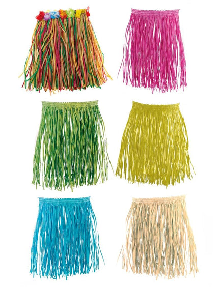 Funny Fashion Rieten rok Alana geel of natuur kind