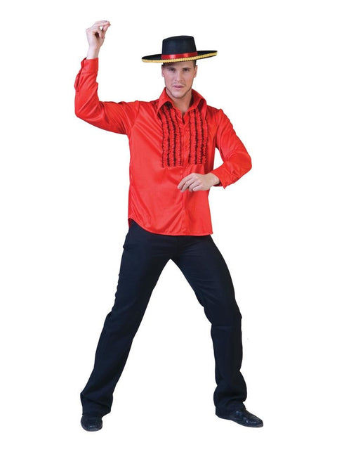 Funny Fashion Rode disco blouse