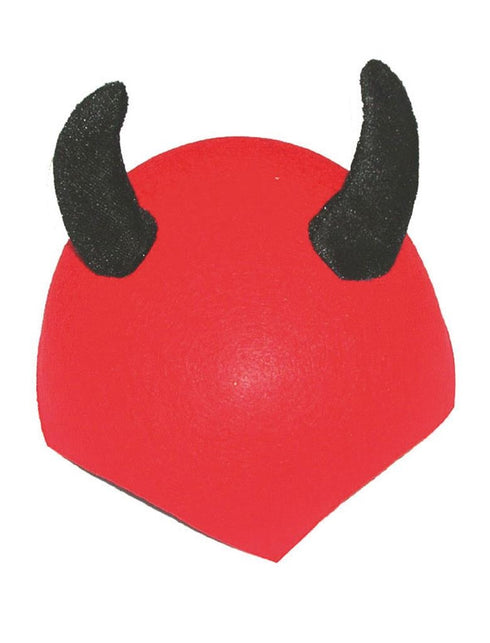 Funny Fashion Rode hoed met zwarte duivel hoorntjes