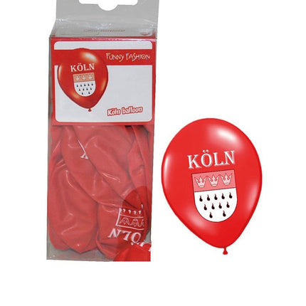 Funny Fashion Rode Keulse ballonnen 12st