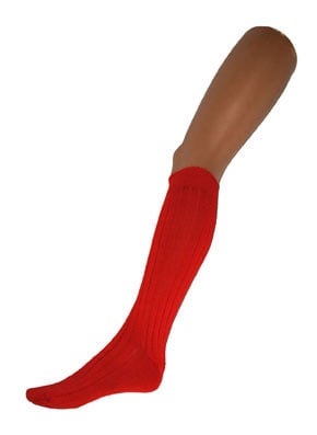 Funny Fashion Rode kniekousen 60cm