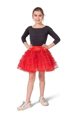 Funny Fashion Rode petticoat Sterre kinderen