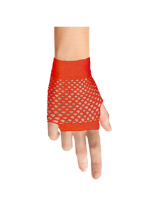 Funny Fashion Rode visnet handschoenen kort model