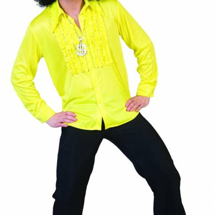 Funny Fashion Rouche blouse geel