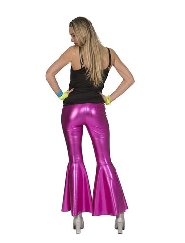 Funny Fashion Roze Fuchsia disco Fever broek dames